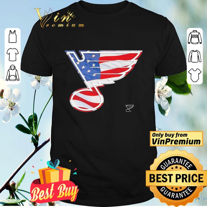 St. Louis blues hockey logo american flag independence day shirt