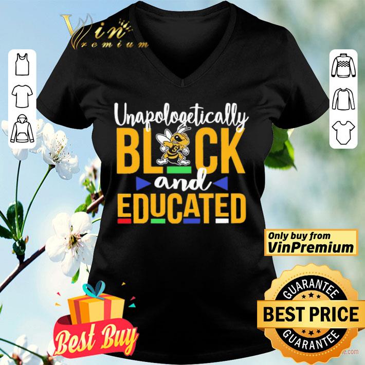 Unapologetically black West Virginia State University Athletics logo and educated shirt