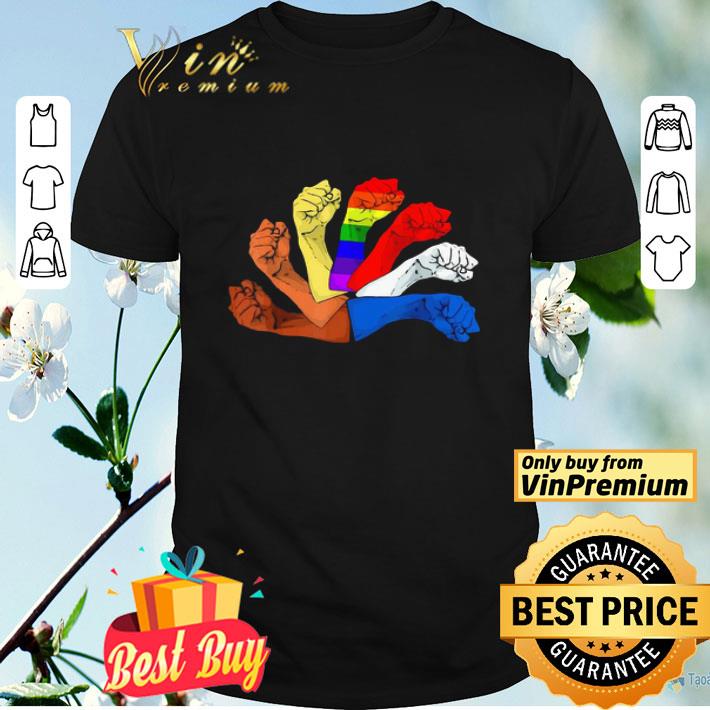 Lgbt juneteenth fist black lives matter shirt