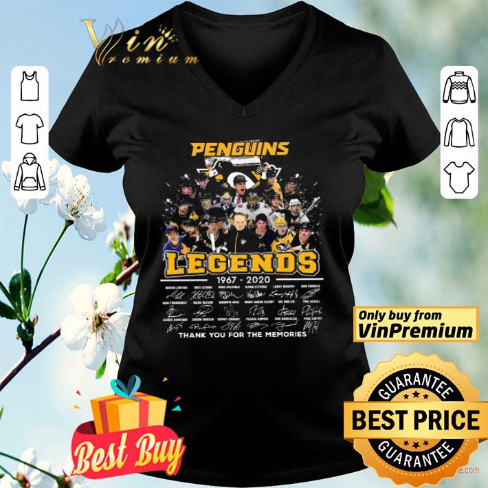 Penguins Legends 1967 2020 Thank You For The Memories Signatures shirt