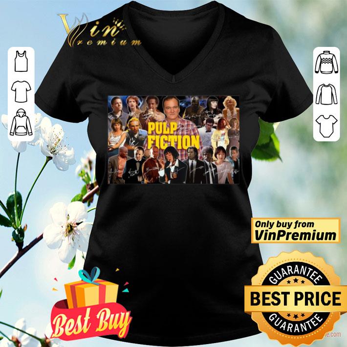 Pulp fiction 1994 movie characters signatures poster shirt