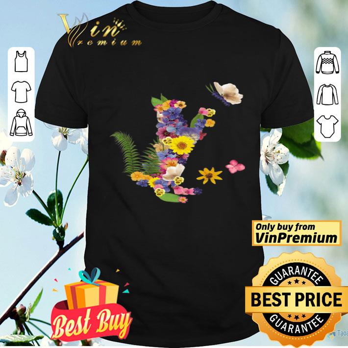 Cat Flower Butterfly shirt