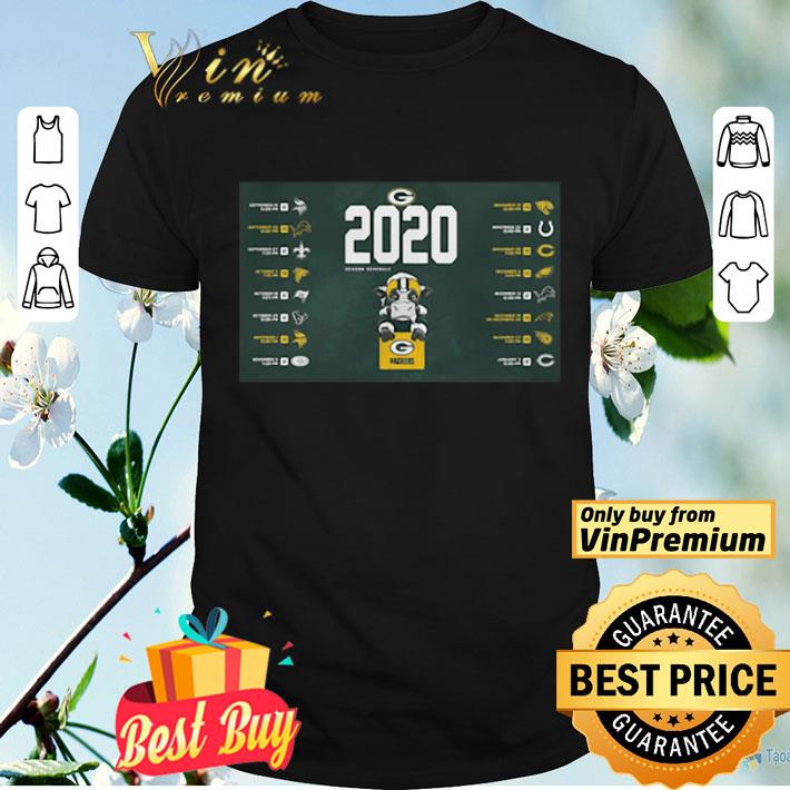 Green bay packers football 2020 season schedule buffalo shirt