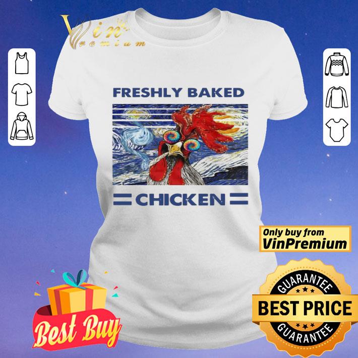 Freshly baked Chicken oil painting vintage shirt