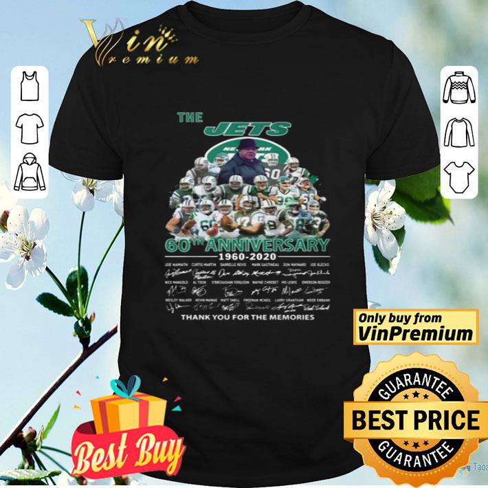 The New York Jets 60th Anniversary 1960-2020 thank you for the memories shirt