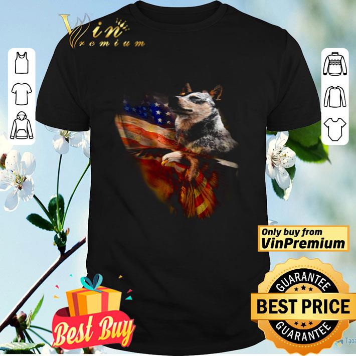 Eagle Heeler American Wings Happy 4th Of July shirt