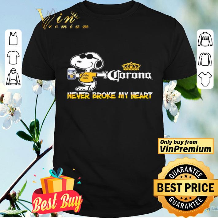 Snoopy Corona never broke my heart shirt