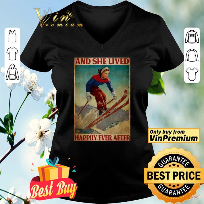 Skiing and she lived happily ever after shirt