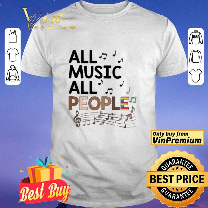 All music all people black lives matter lgbt shirt