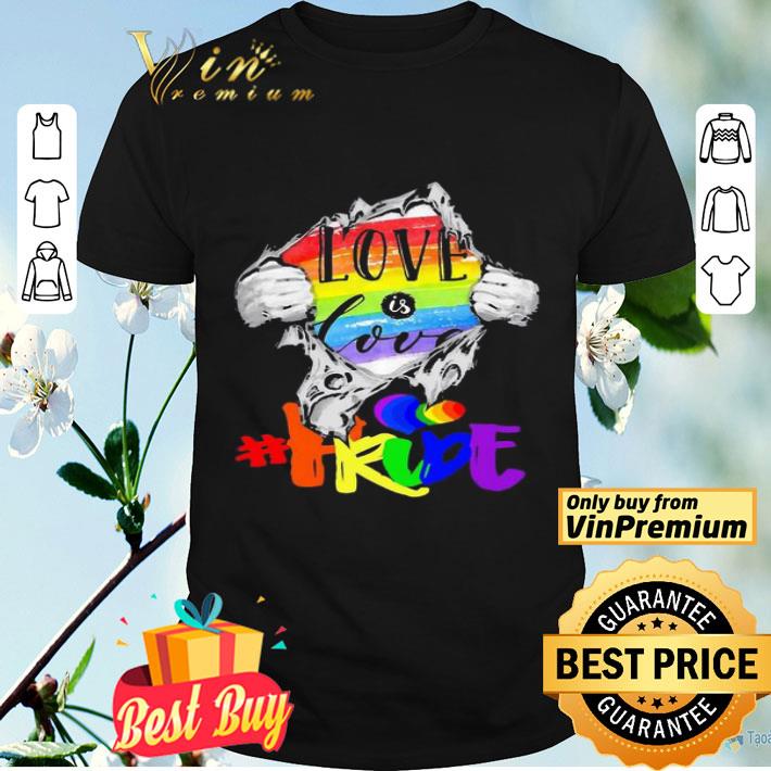 Love is love pride LGBT inside the heart shirt