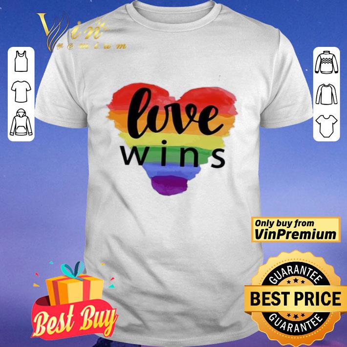 Heart Lgbt Love Wins shirt