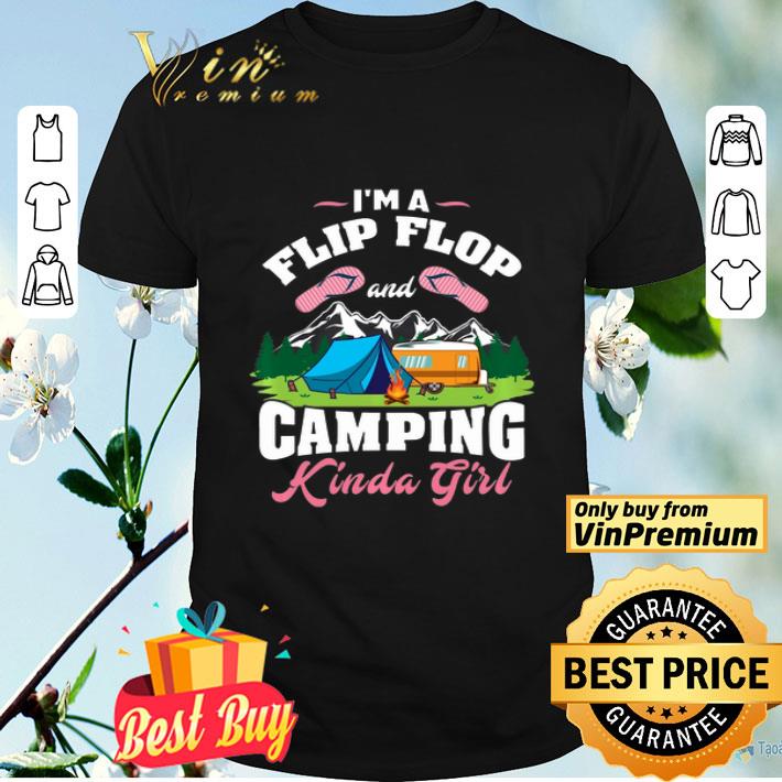 Flip Flop & Camping Kinda Girl – Gift For Camper Pullover shirt