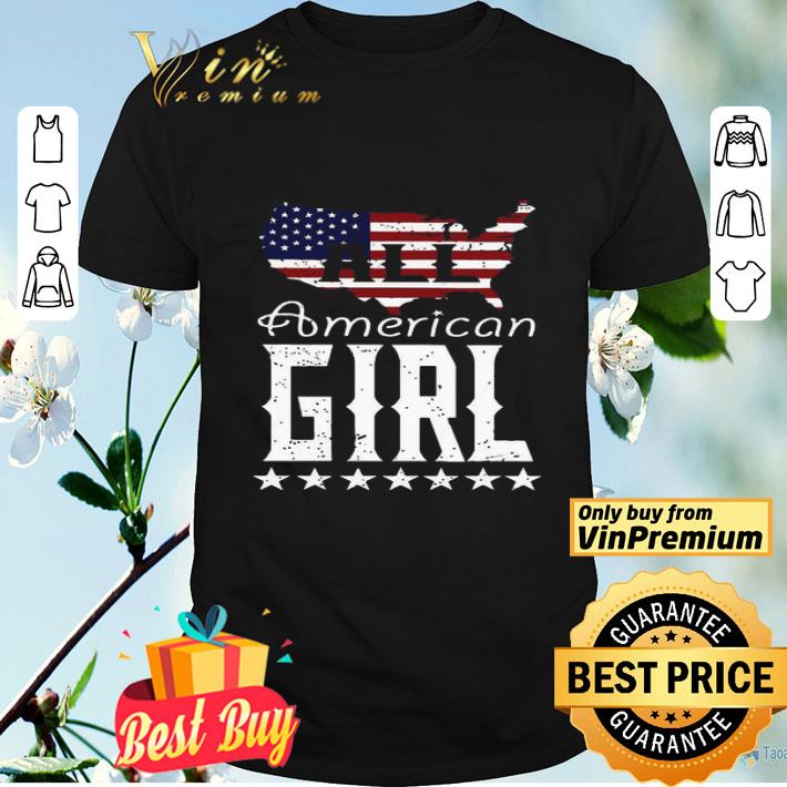 All American girl map shirt