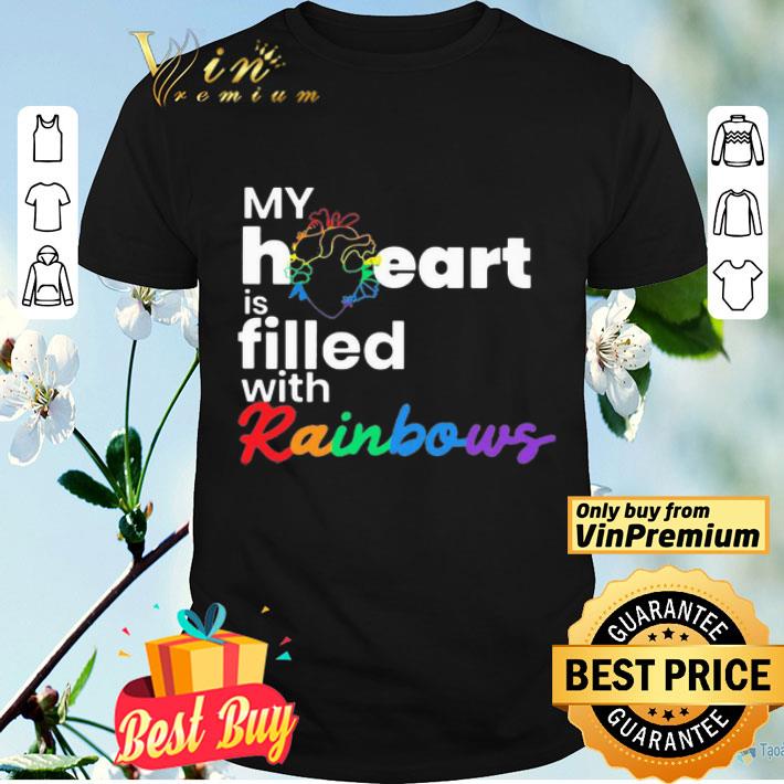 My heart is filled with rainbows LGBT shirt