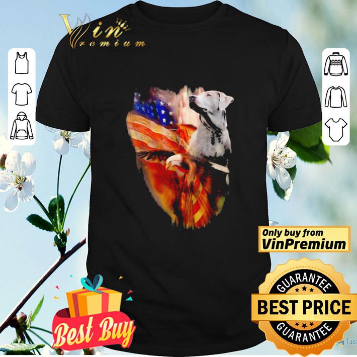 Silver Labrador Retriever American Wings Independence Day shirt