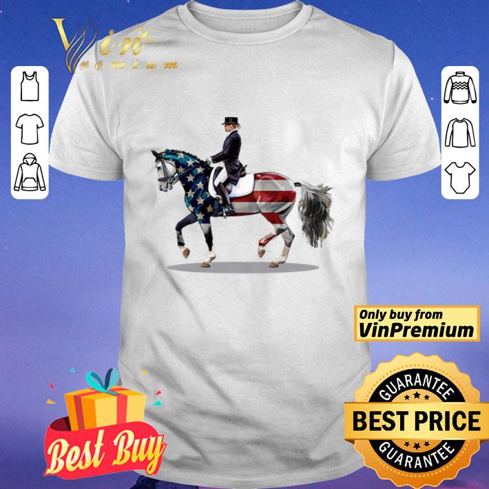 American Flag Dressage Horse shirt