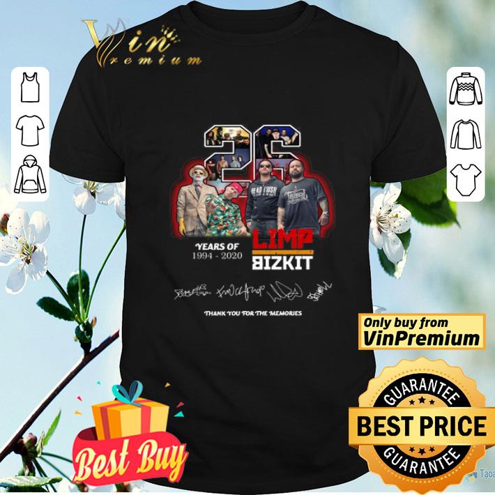 26 years of 1994 2020 Limp Bizkit thank you for the memories shirt