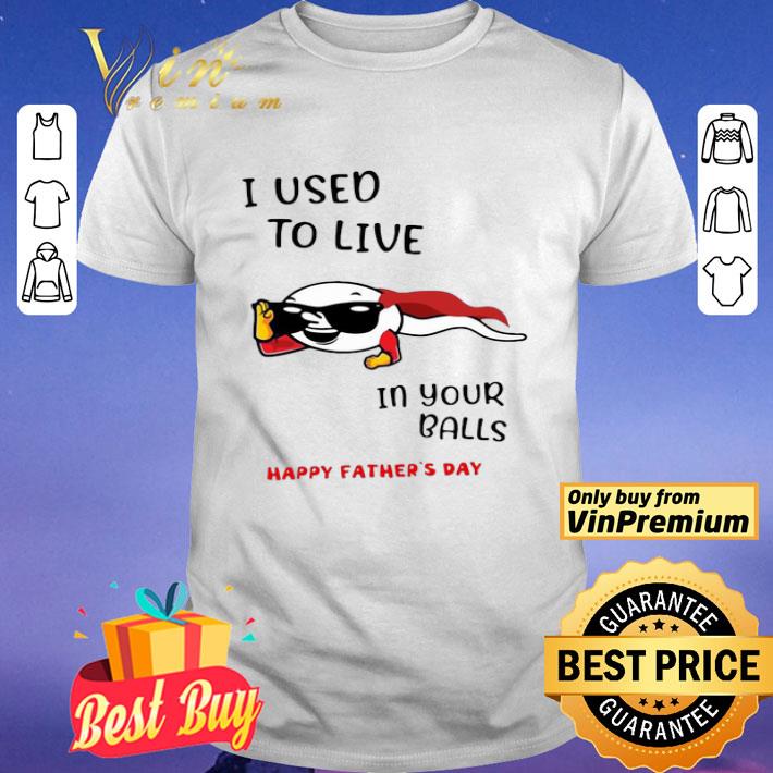 I Used To Live In Your Balls Happy Father’s Day shirt