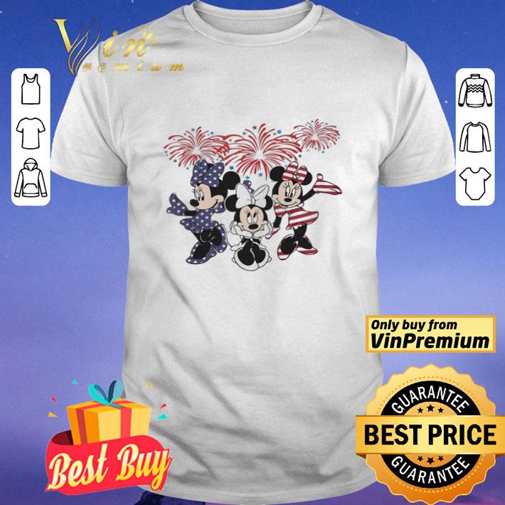 Minnie mouse firework american flag independence day shirt