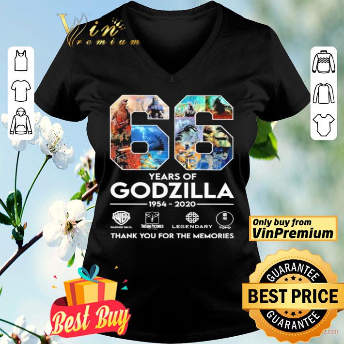 66 years of Godzilla 1954 2020 thank you for the memories shirt