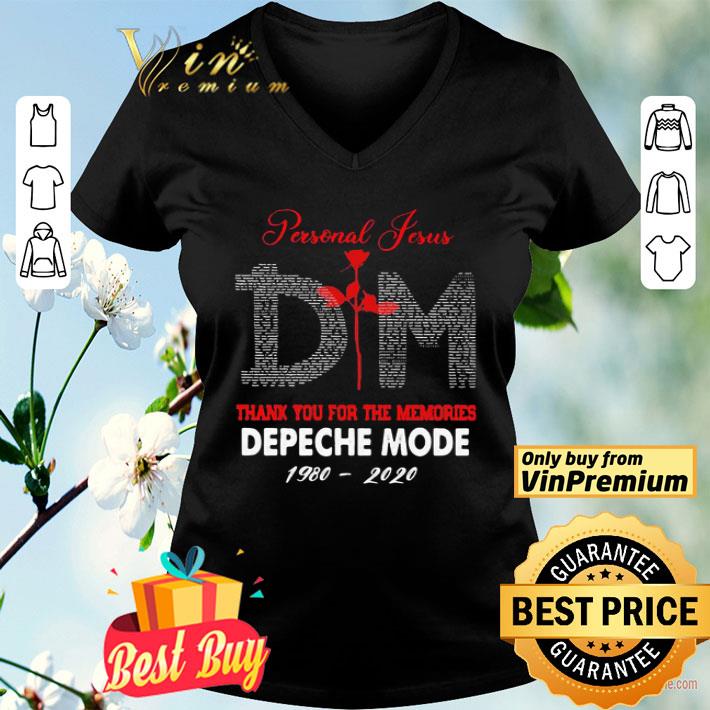 Personal jesus dm thank you for the memories depeche mode 1980 2020 shirt