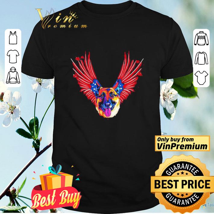 German shepherd eagles america 4th of july independence day shirt