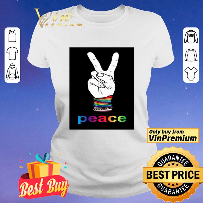 Lgbt Peace Sign Language shirt