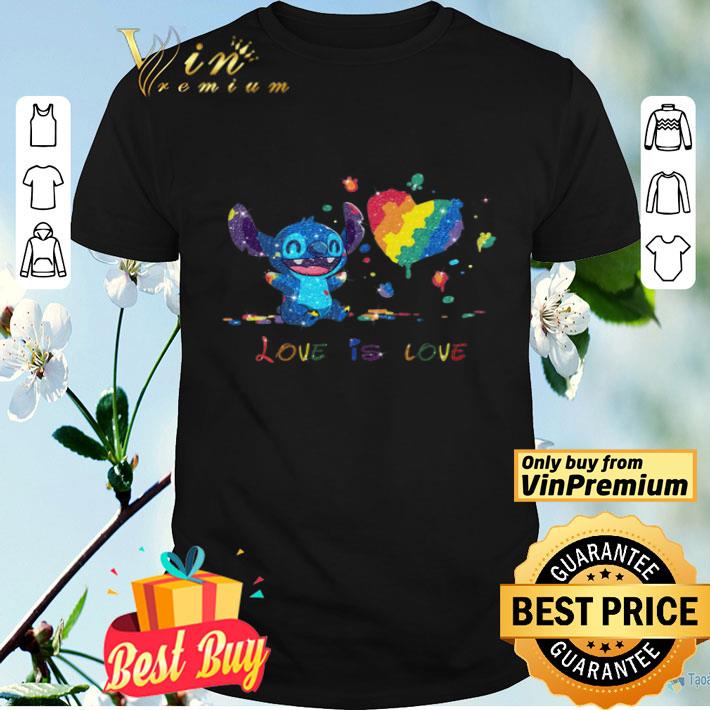 Lgbt Stitch Love Is Love Watercolor shirt