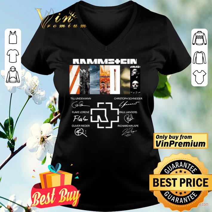 Rammstein Band Members Signatures shirt