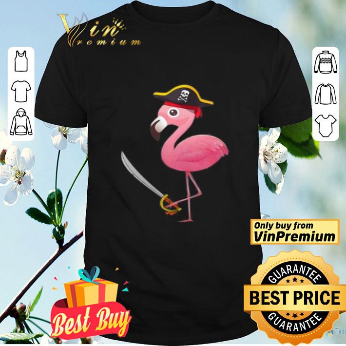 Funny Pirate Flamingo shirt