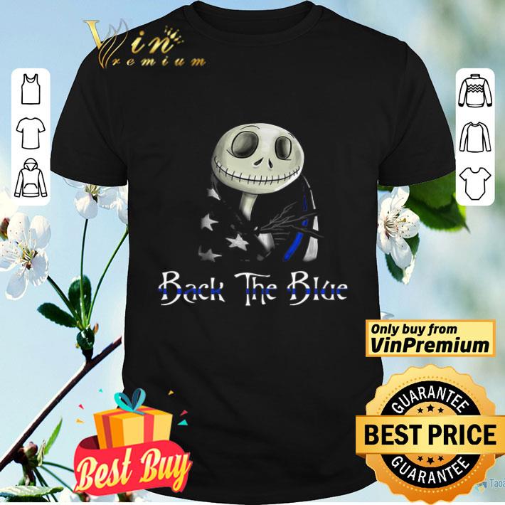 Jack Skellington Of Nightmare American Flag Back The Blue shirt