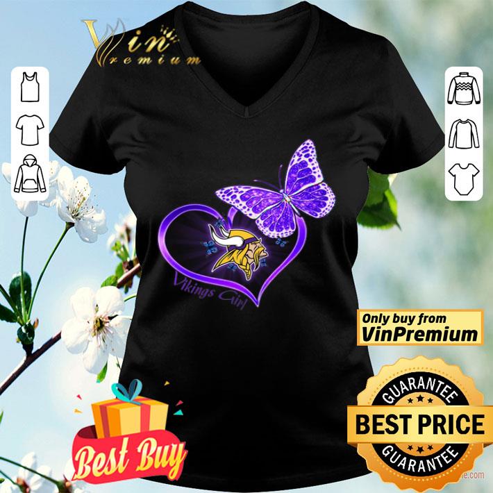 Butterfly Heart Vikings Girl shirt