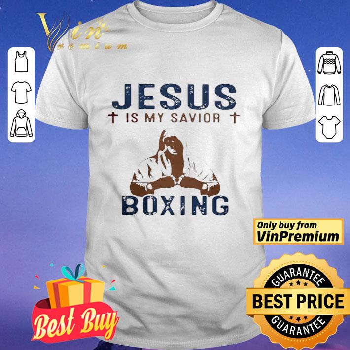 Jesus is my savior boxing is my therapy shirt