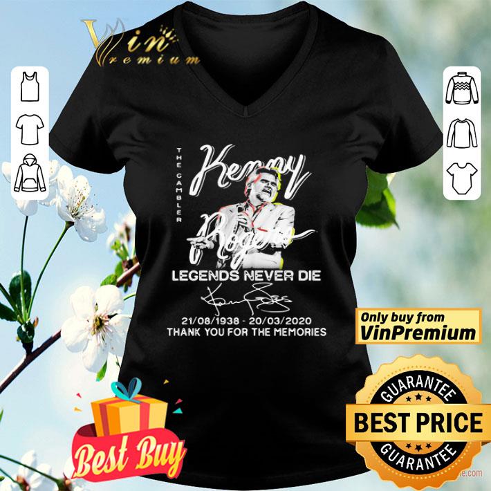 The Gambler Kenny Legends Never Die 1938-2020 Signatures shirt