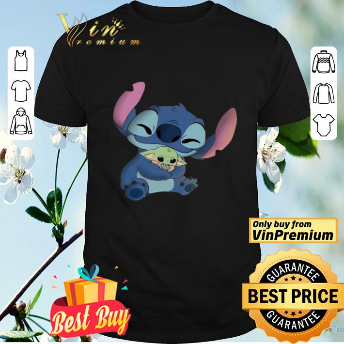 Stitch Hug Baby Yoda shirt