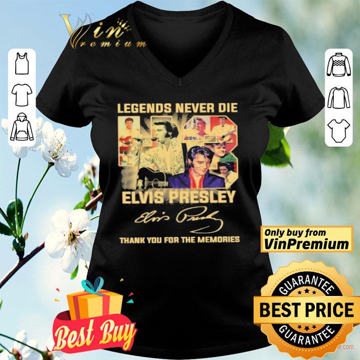 Legend never die 43 years Elvis Presley thank you for the memories signature shirt