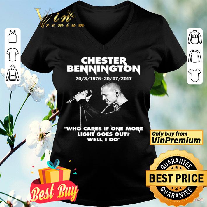 Chester Bennington 1976 2017 who cares if one more light goes out shirt