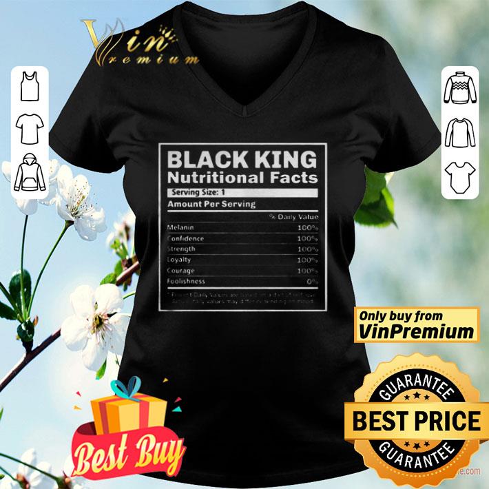 Black King Nutritional Facts Black History Month shirt