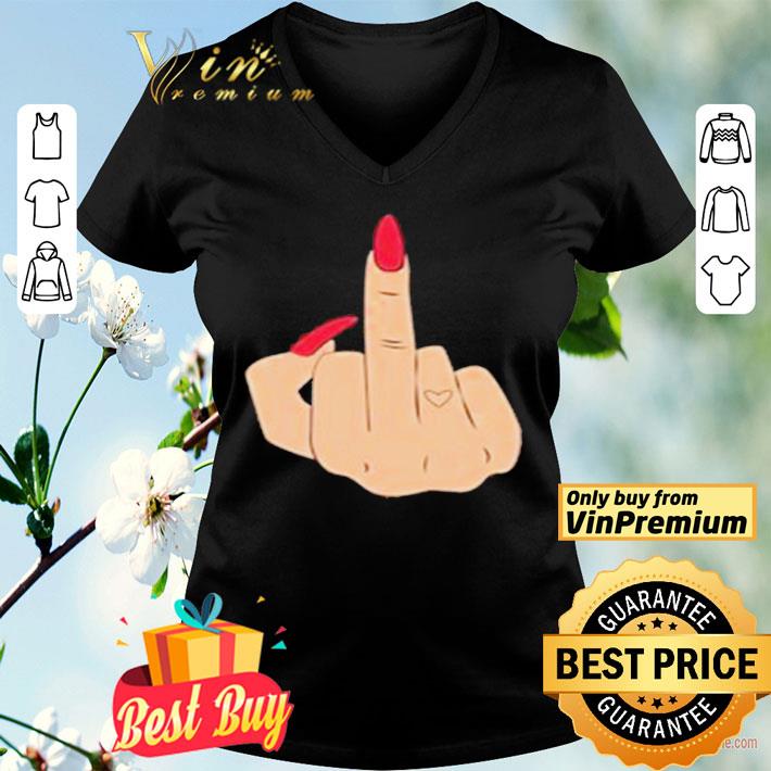 Lady Hand fuck you shirt