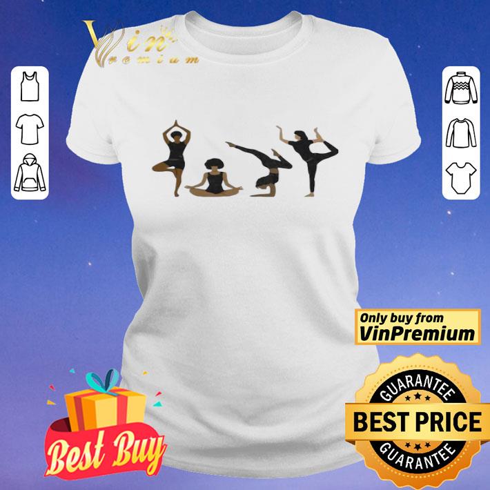 Four Yoga Postures Team Girl shirt