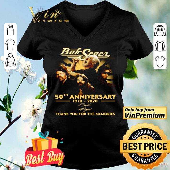 Bob Seger 50th anniversary 1970 2020 thank you for the memories shirt