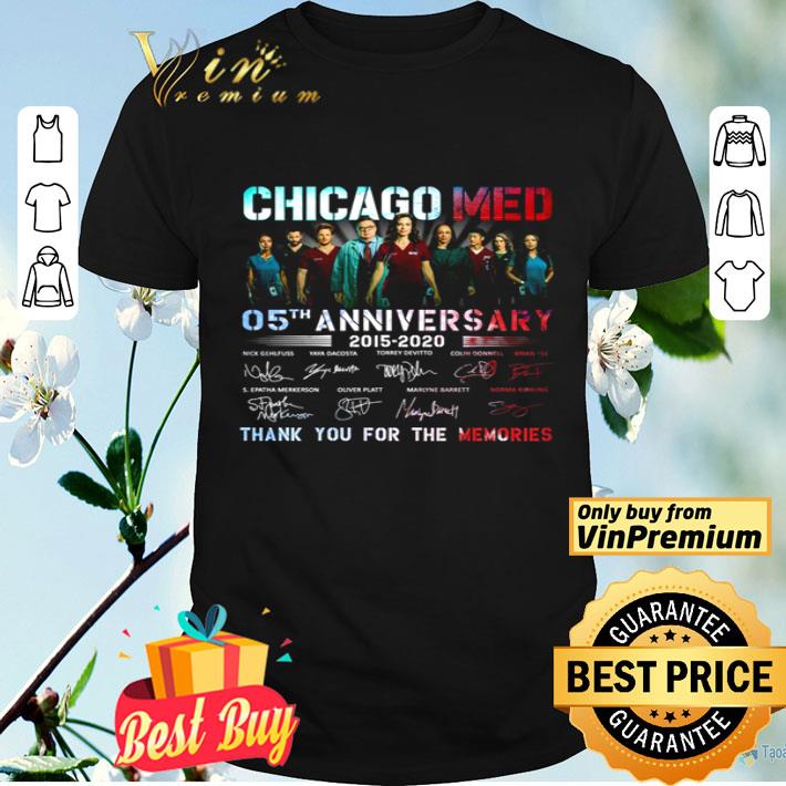 Chicago Med 05TH anniversary signatures thank you for the memories shirt
