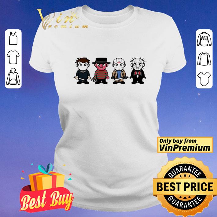 Halloween Horror Characters Cartoon Chibi Squad shirt