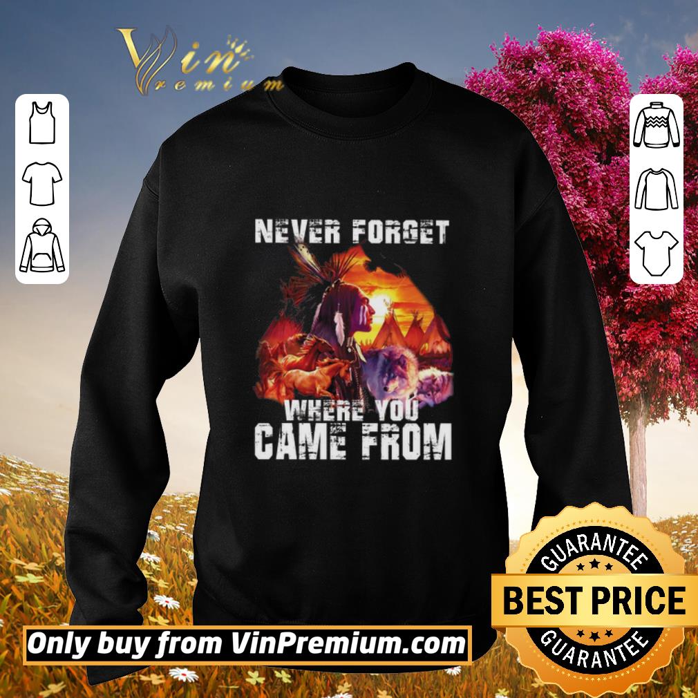 Awesome Native American Never Forget Where You Came From shirt b611f881 awesome native american never forget where you came from shirt 4 - Awesome Native American Never Forget Where You Came From shirt