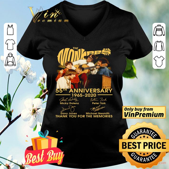 The Monkees 55th anniversary 1065 2020 thank you for the memories shirt