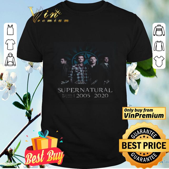 Supernatural Signature 2005 2020 15 Seasons 327 Episodes shirt