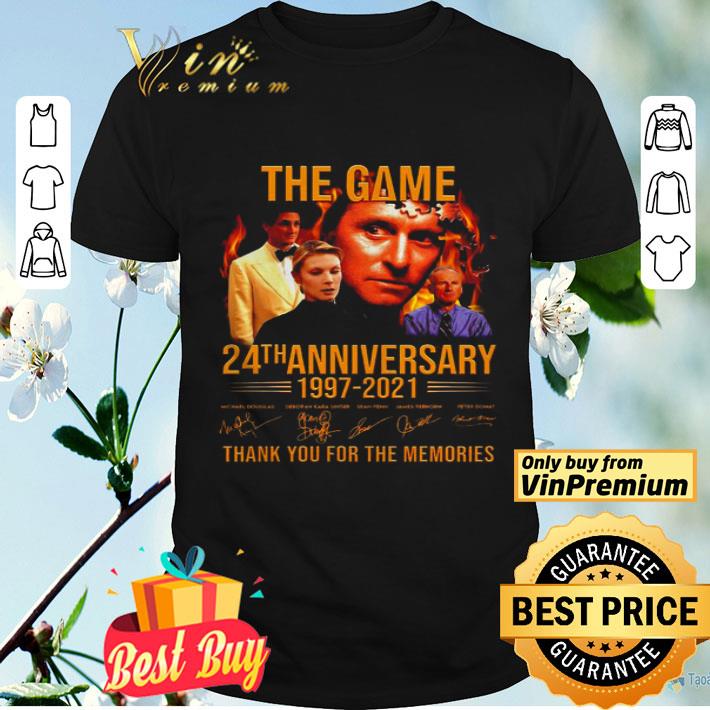 The Game 24th Anniversary 1997 2021 Thank You For The Memories Signatures shirt
