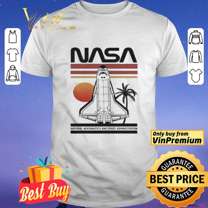 Nasa Rocket Tree Sunset Vintage Retro shirt