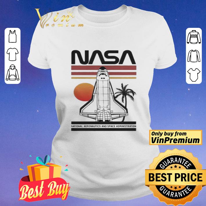 Nasa Rocket Tree Sunset Vintage Retro shirt