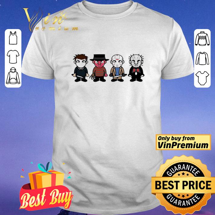 Halloween Horror Characters Cartoon Chibi Squad shirt